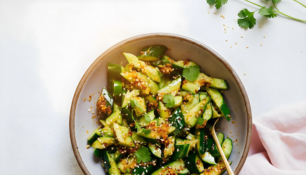 Smashed Cucumber Salad