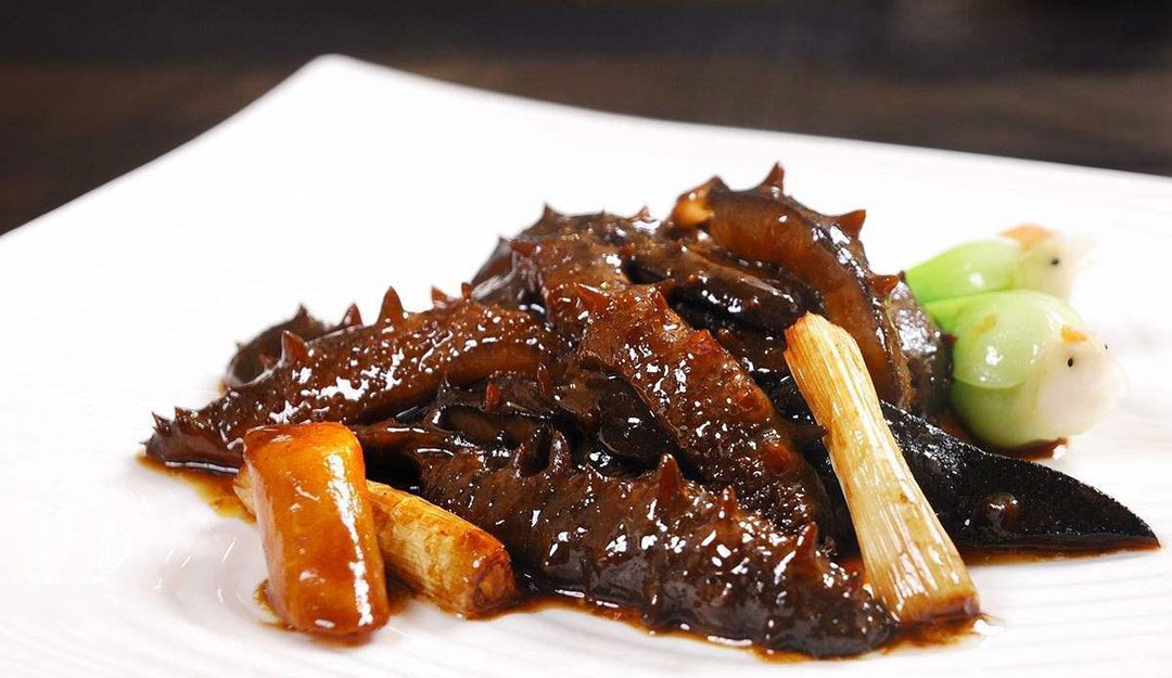 Braised Sea Cucumber with Scallions
