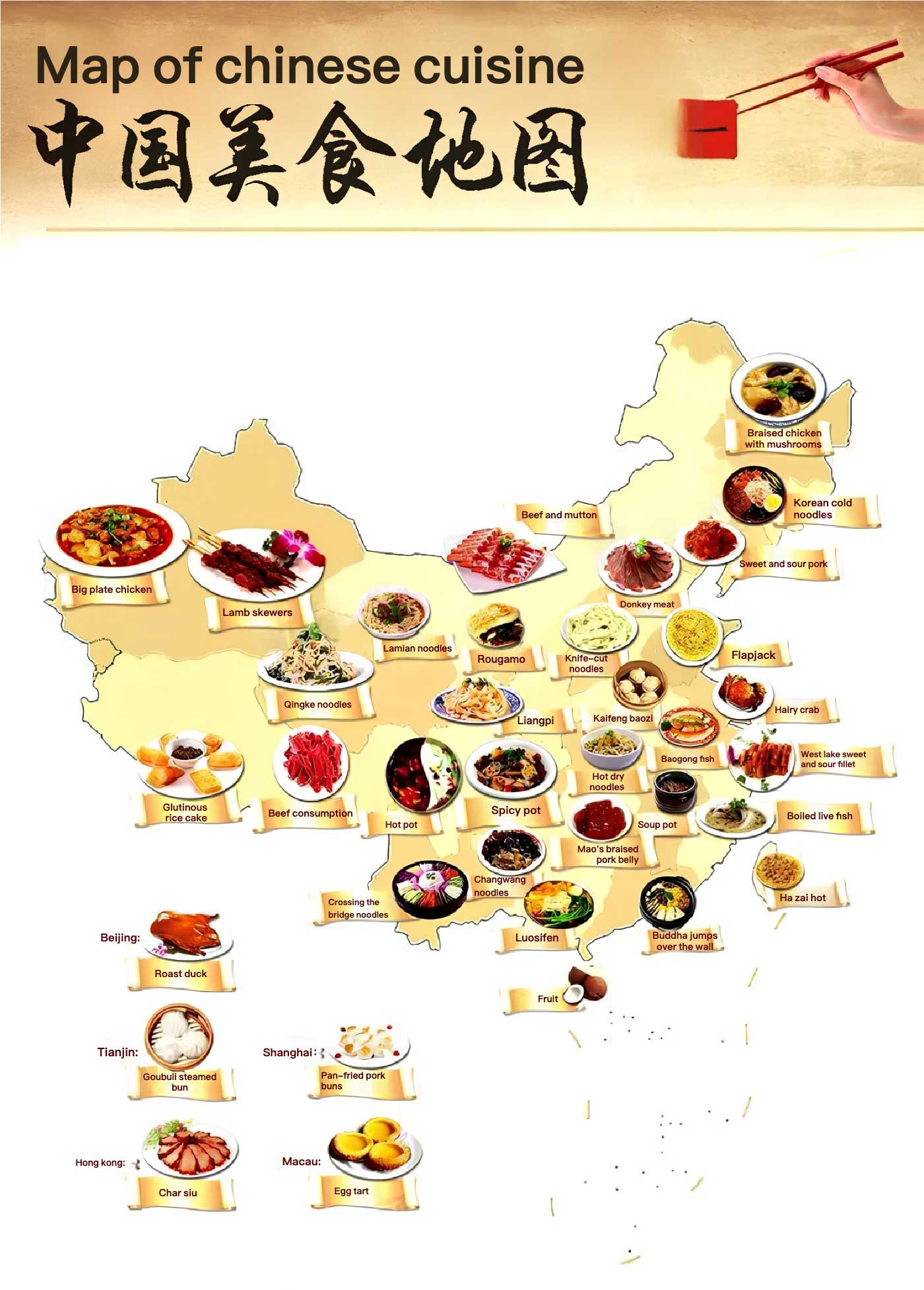 Map of Chinese Cuisine